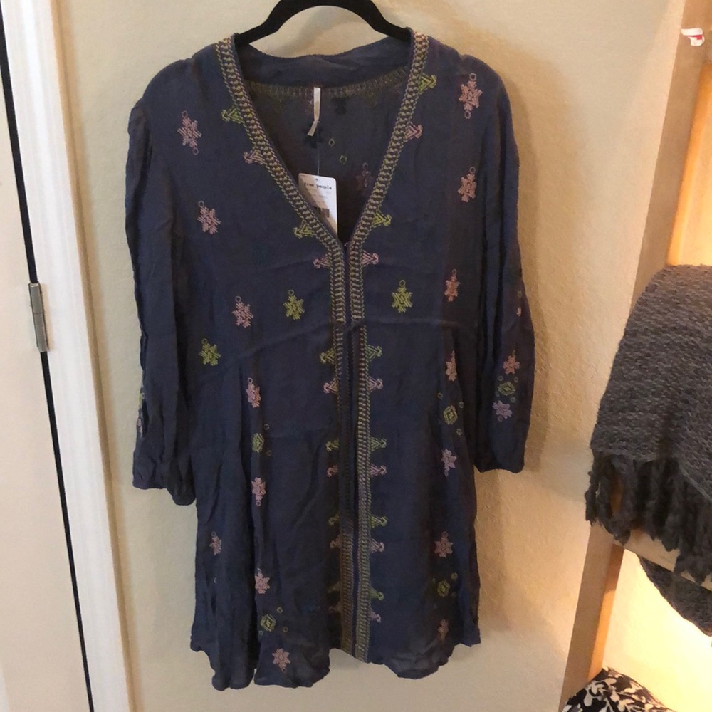 Navy Free People Dress